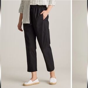 Quince 100% Poplin Tie Elastic Waist Pull On Pant Sz XL NWT